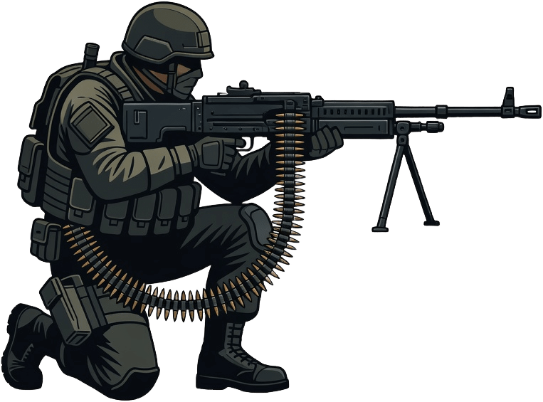 Machine Gunner Fire Sprite