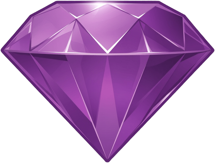 Purple Diamond Gem