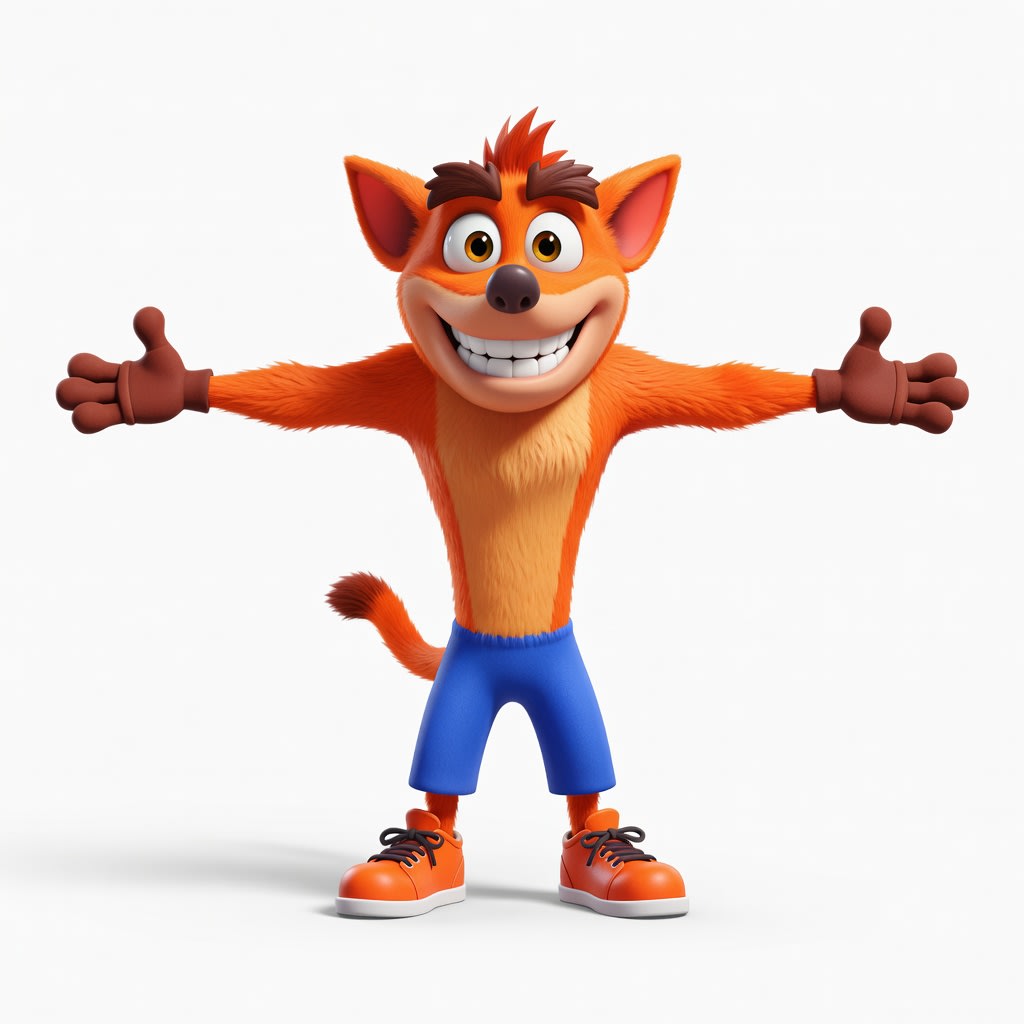 Orange Marsupial Character Concept