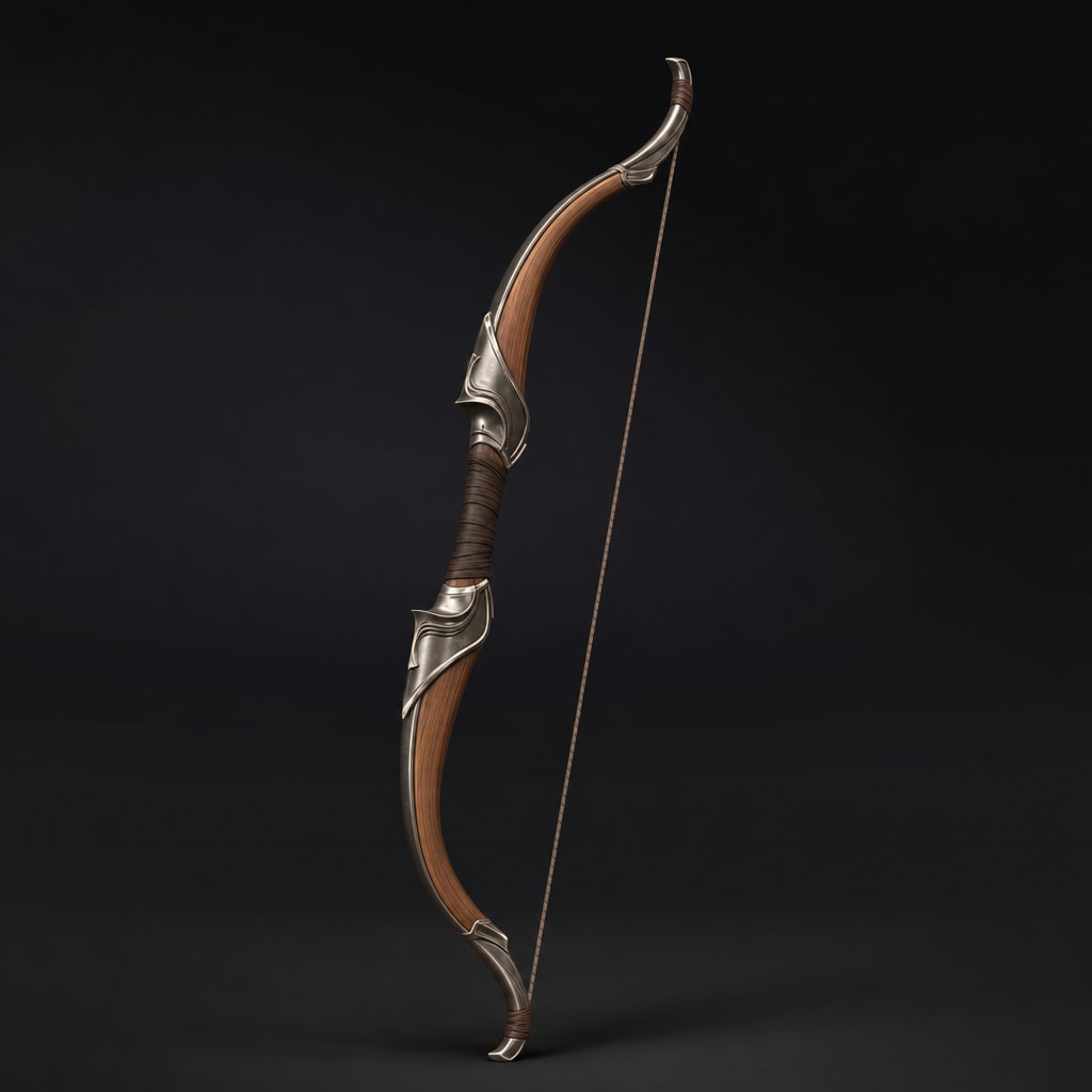 3D Wooden Bow (2)