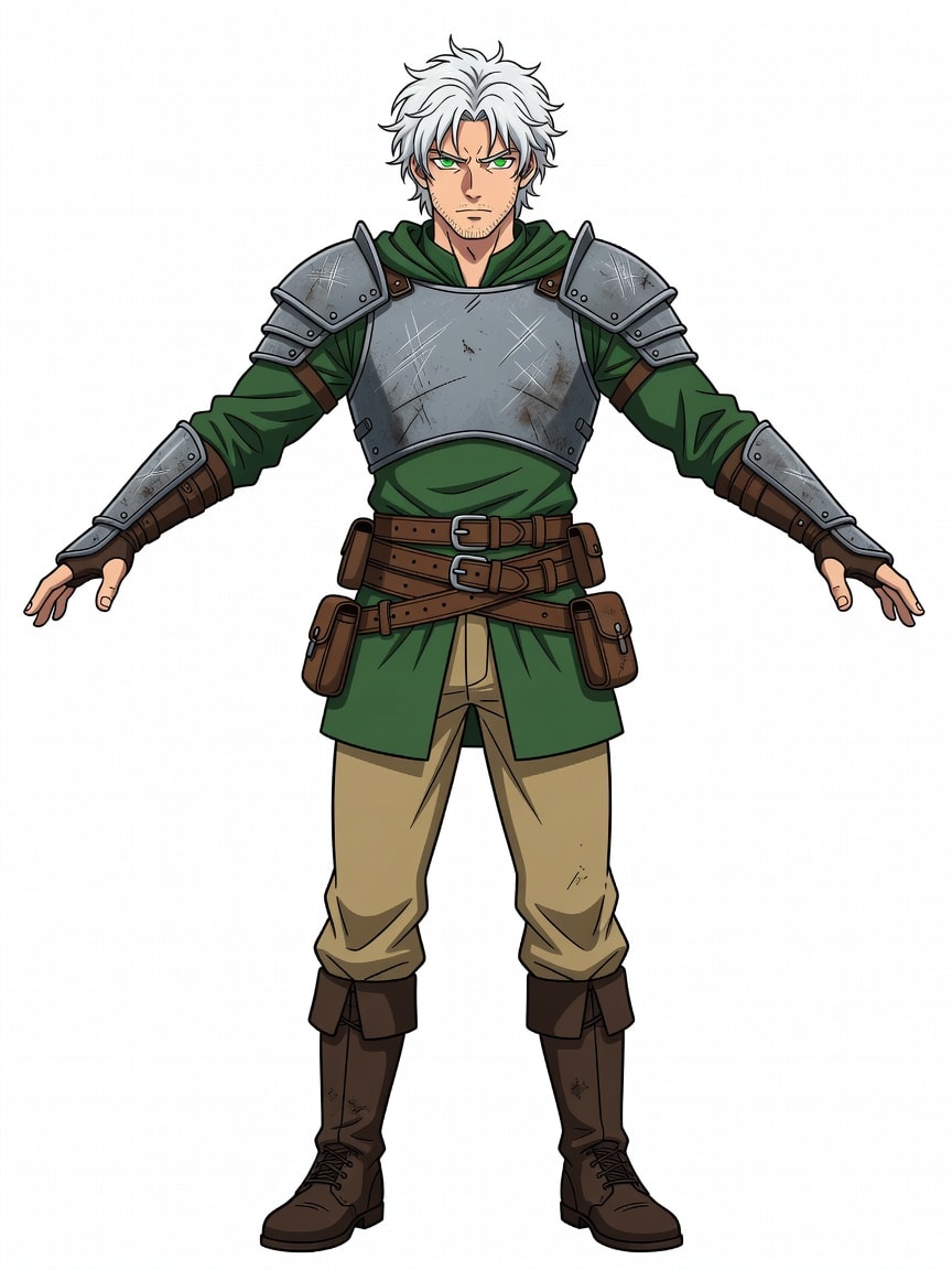 Fantasy Warrior T-Pose Concept (3 / 3)