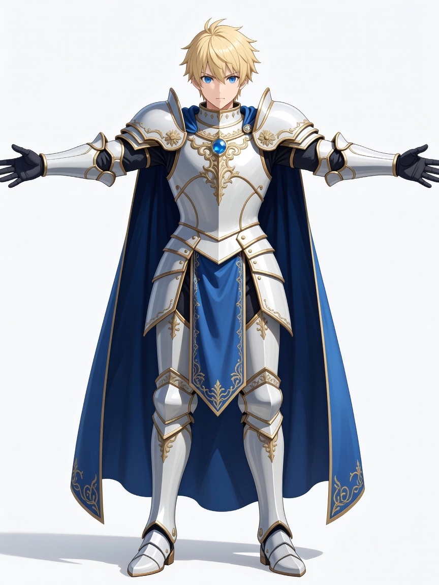 Hero Knight - T-pose Concept (2 / 2)