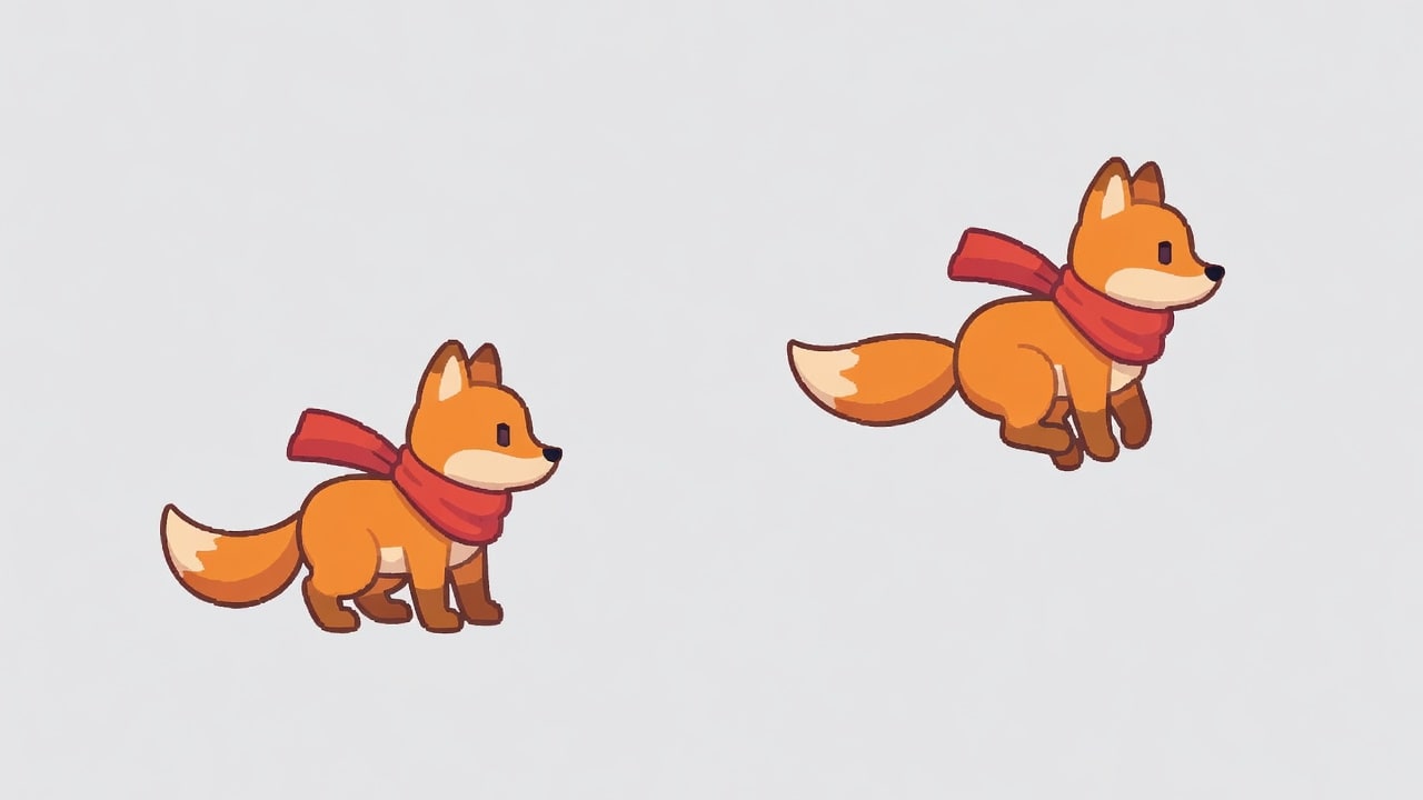 Fox Jump Spritesheet (2 / 2)