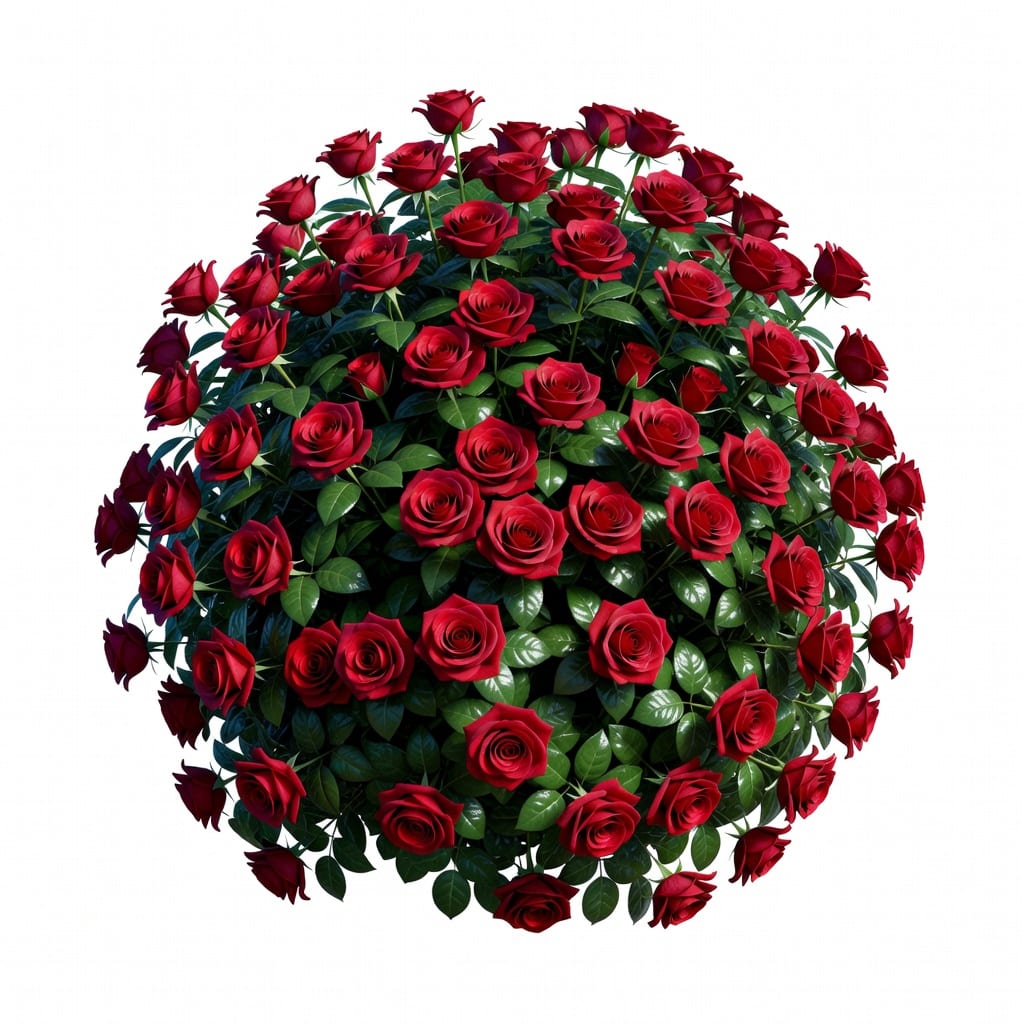 Red Rose Bush Concept