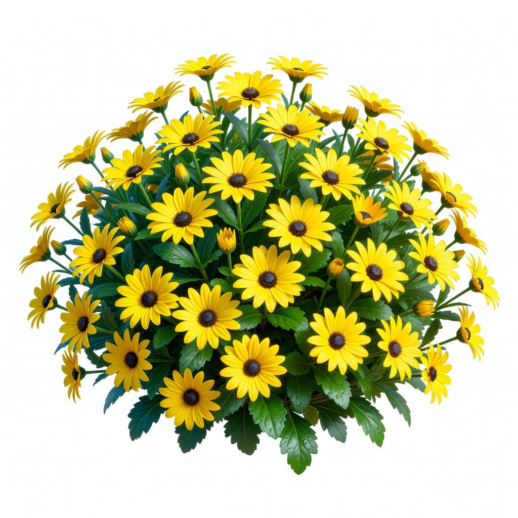 Yellow Daisy Bush Concept