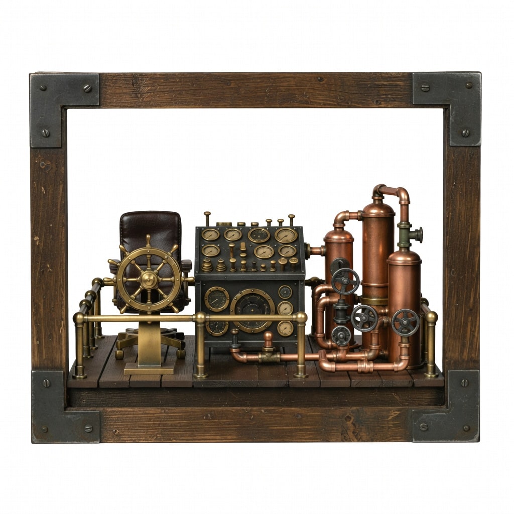 Steampunk Control Room - Front View