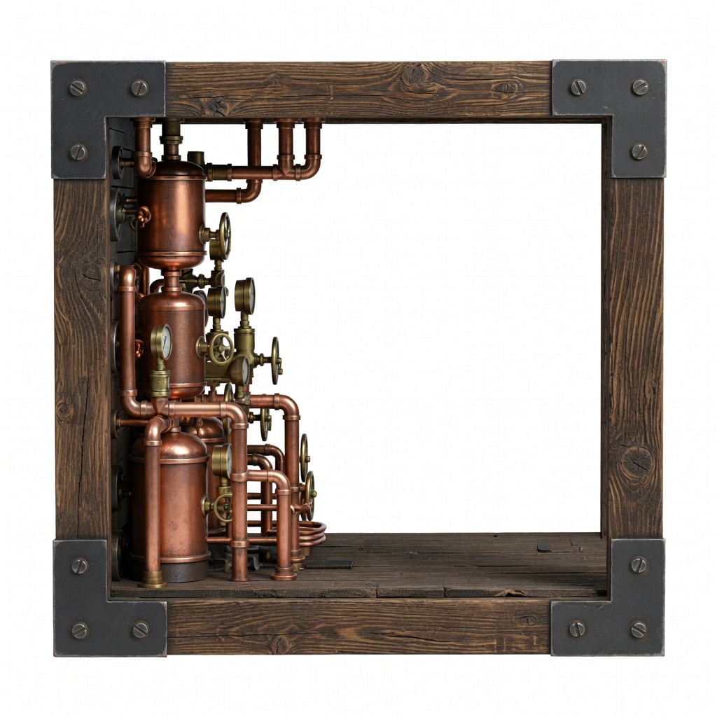 Steampunk Control Room - Left View