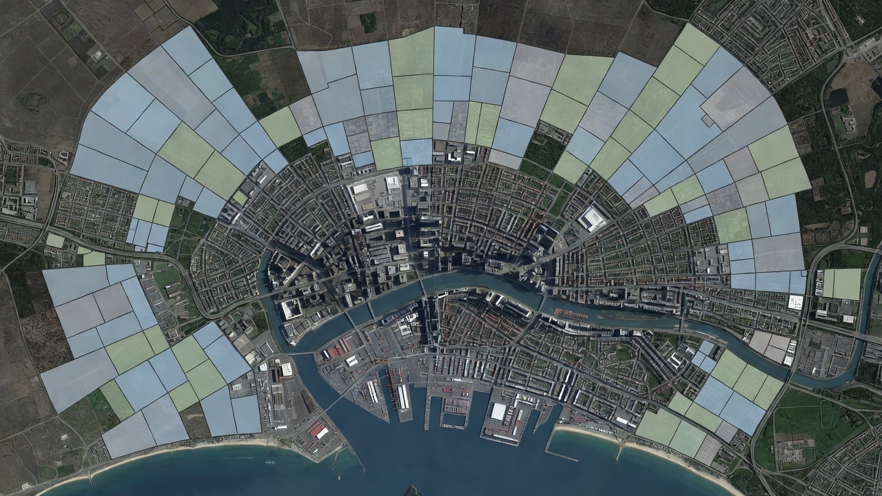 Gangland City Map - 60 Zones - 6 Players