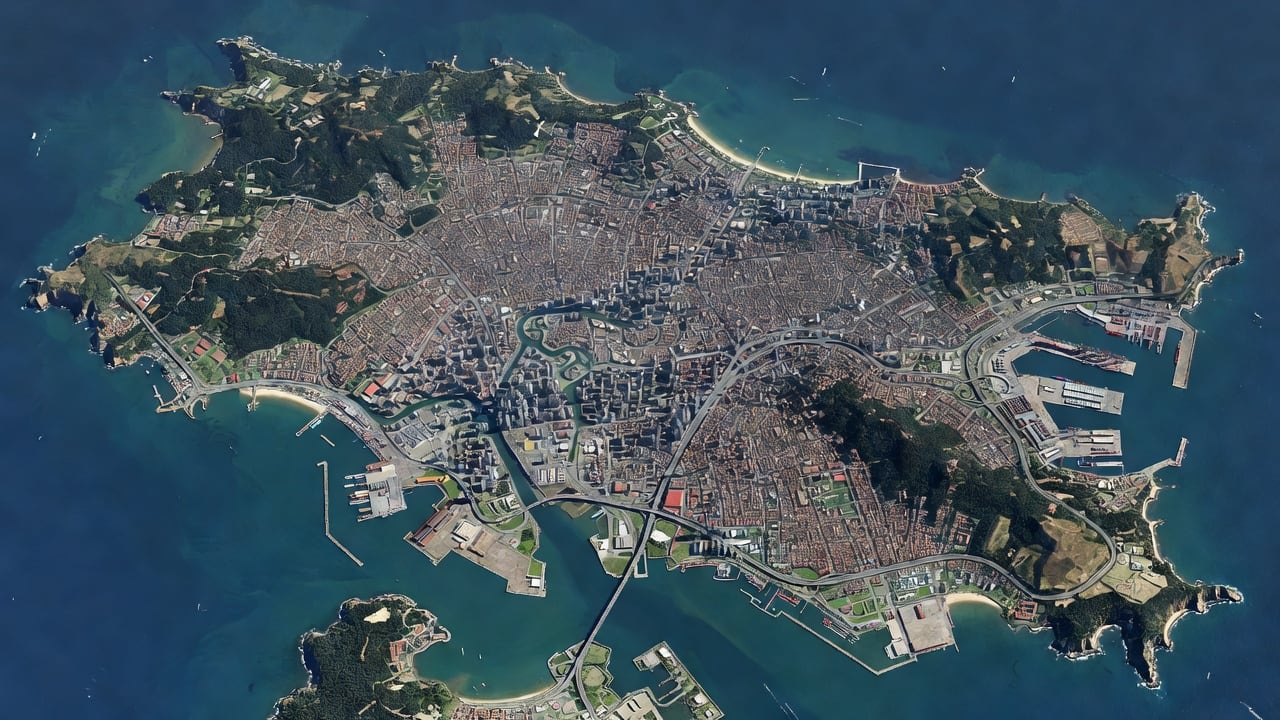 Peninsula City Aerial Map