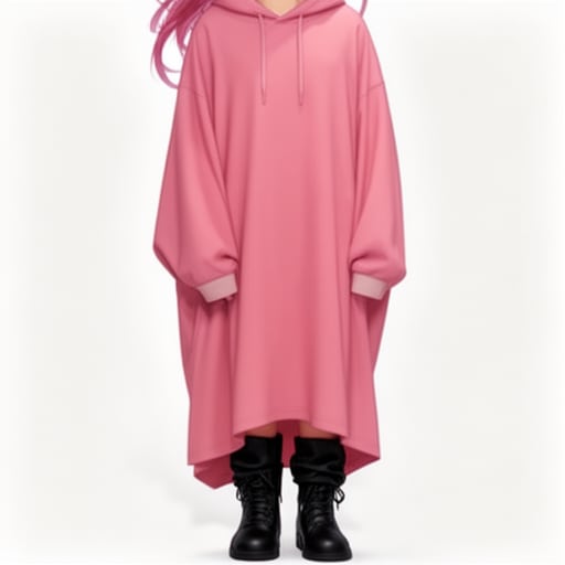 Oversized Pink Hoodie