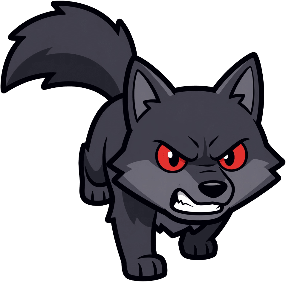 Top-Down Wolf Enemy - Cat Quest Style (1 / 2)