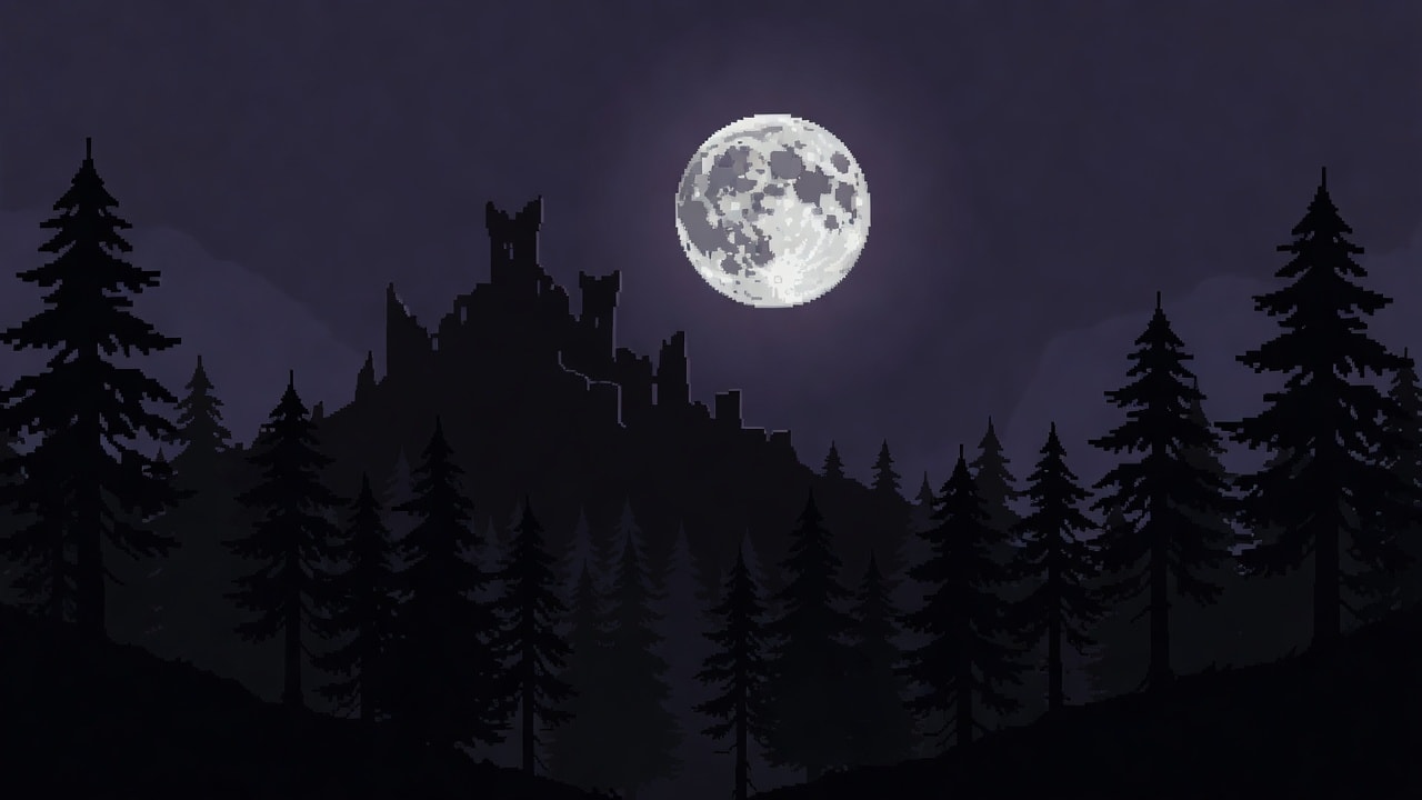 Fantasy Pixel Art Background