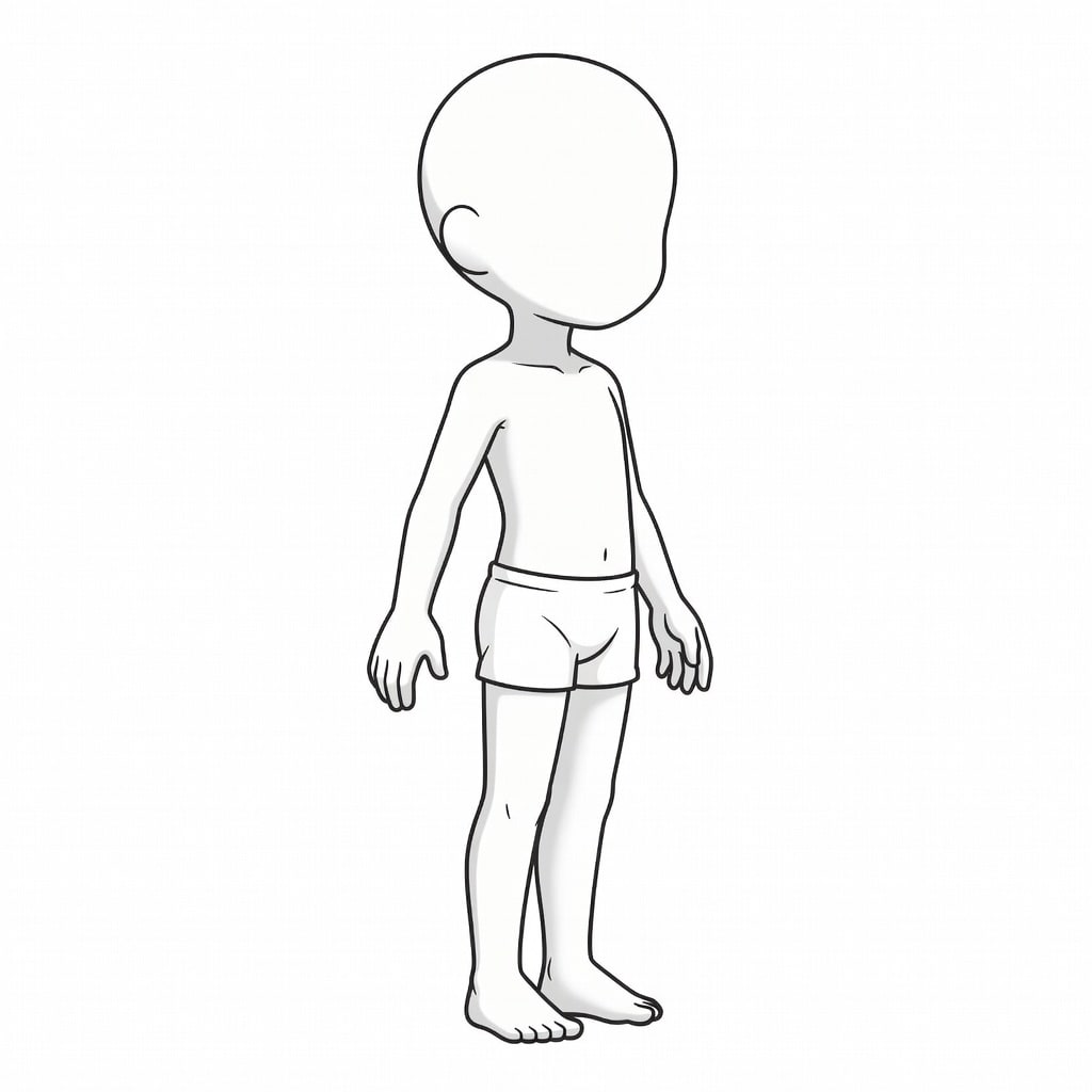 Male Base Sprite - No Hair No Eyes v2