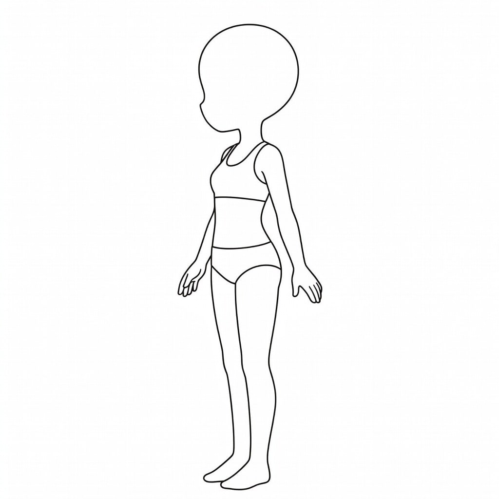 Female Base Sprite - No Hair No Eyes v2