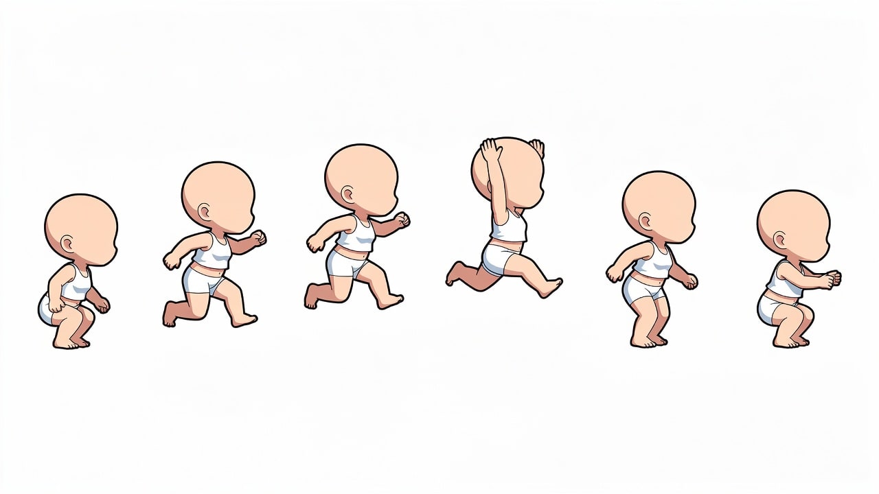Female Jump Sprite Sheet