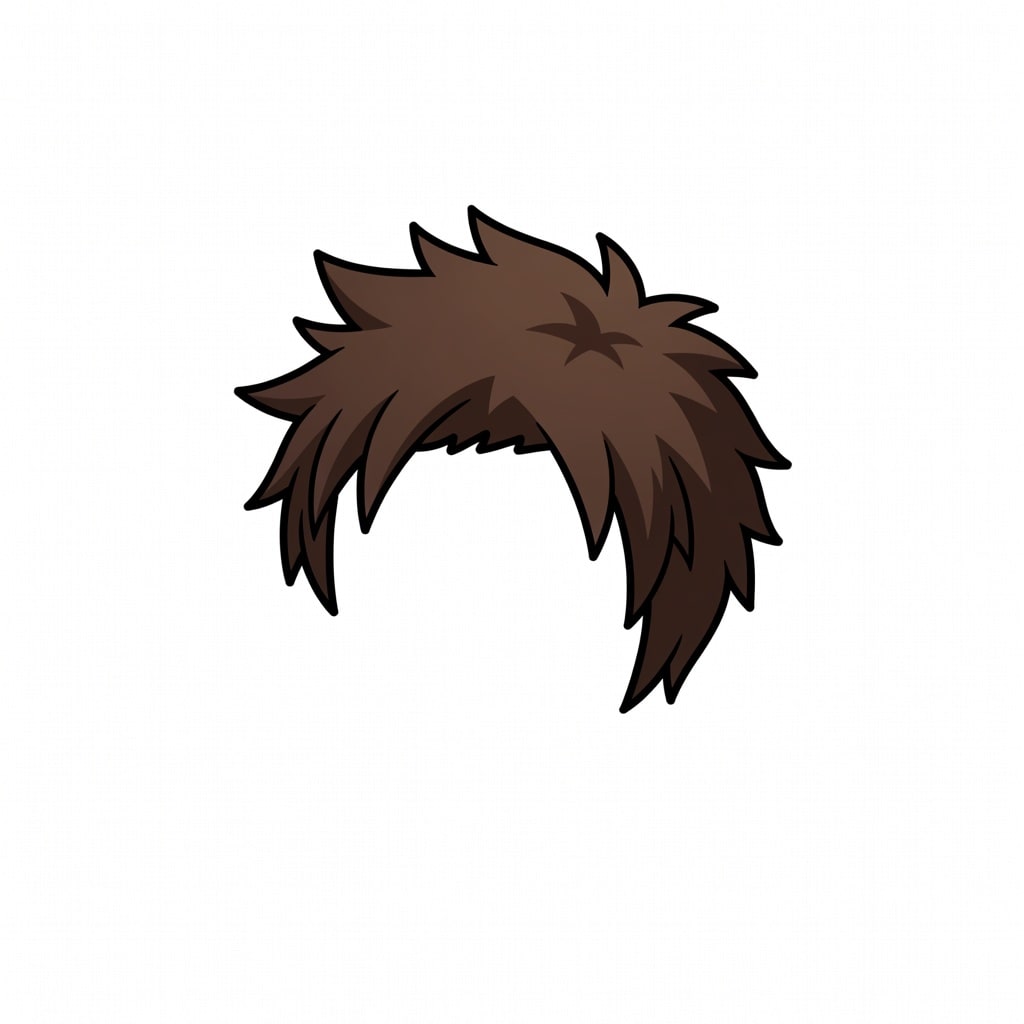 Male Hair - Spiky Brown