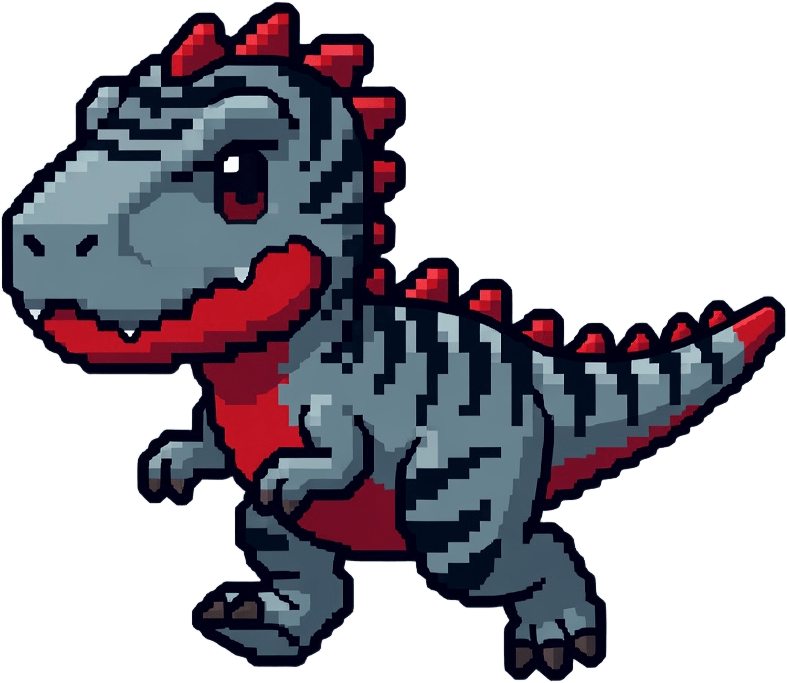 Chibi Allosaurus Player Sprite