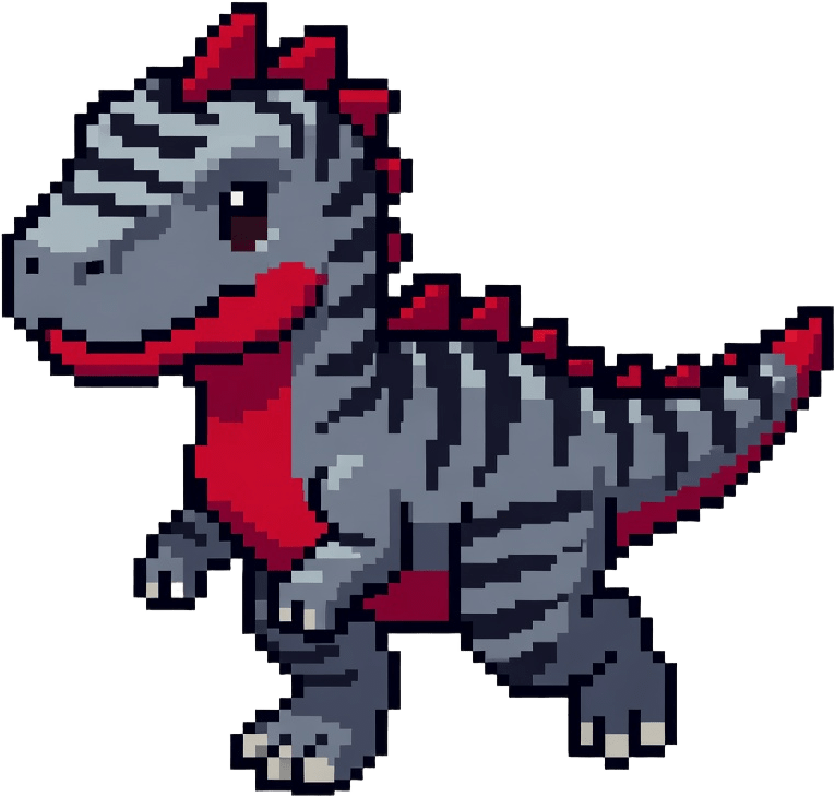 Chibi Allosaurus Run Frame 2