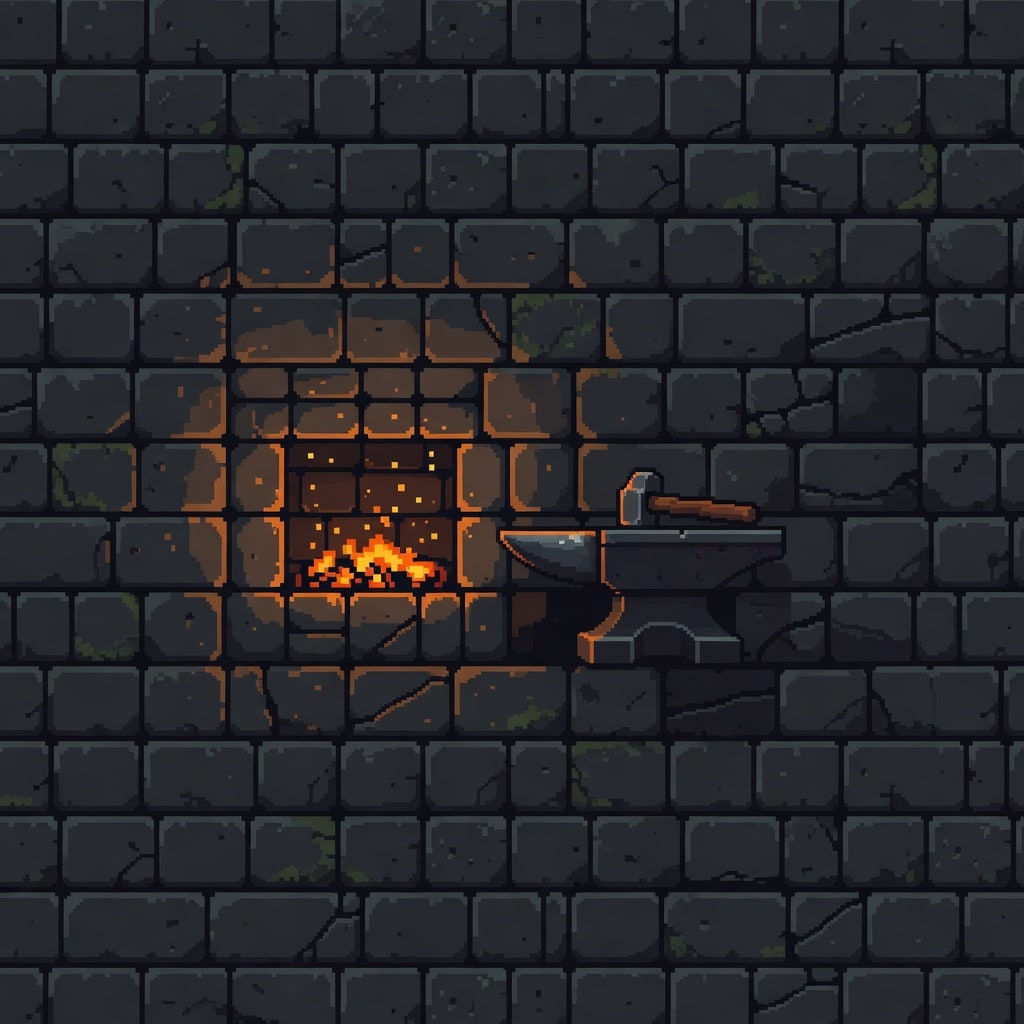 Blacksmith Stone Wall