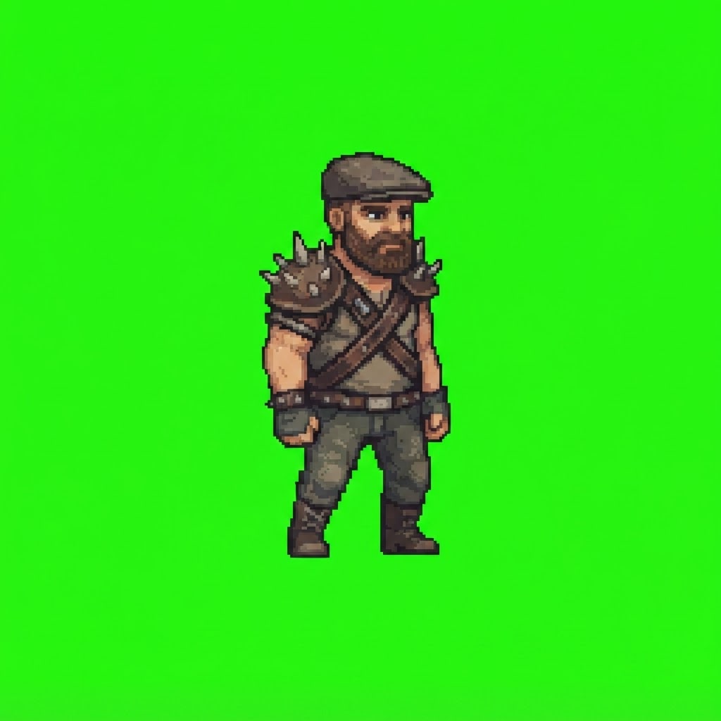 Image: Extract ONLY the player character from this scene: