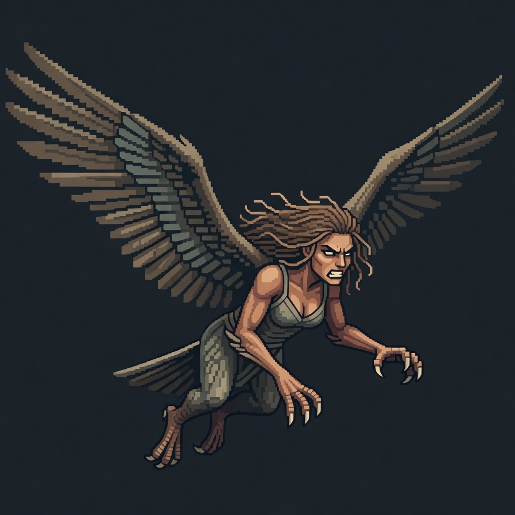Harpy Bird-Woman Enemy