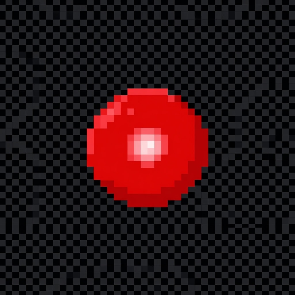 Red Bullet Projectile