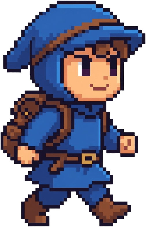 Pixel Art Adventurer Player