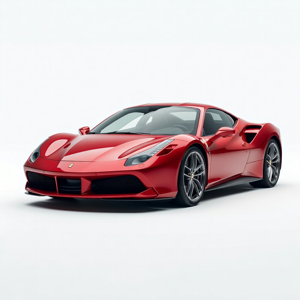 Red Ferrari Sports Car Concept (2 / 2)