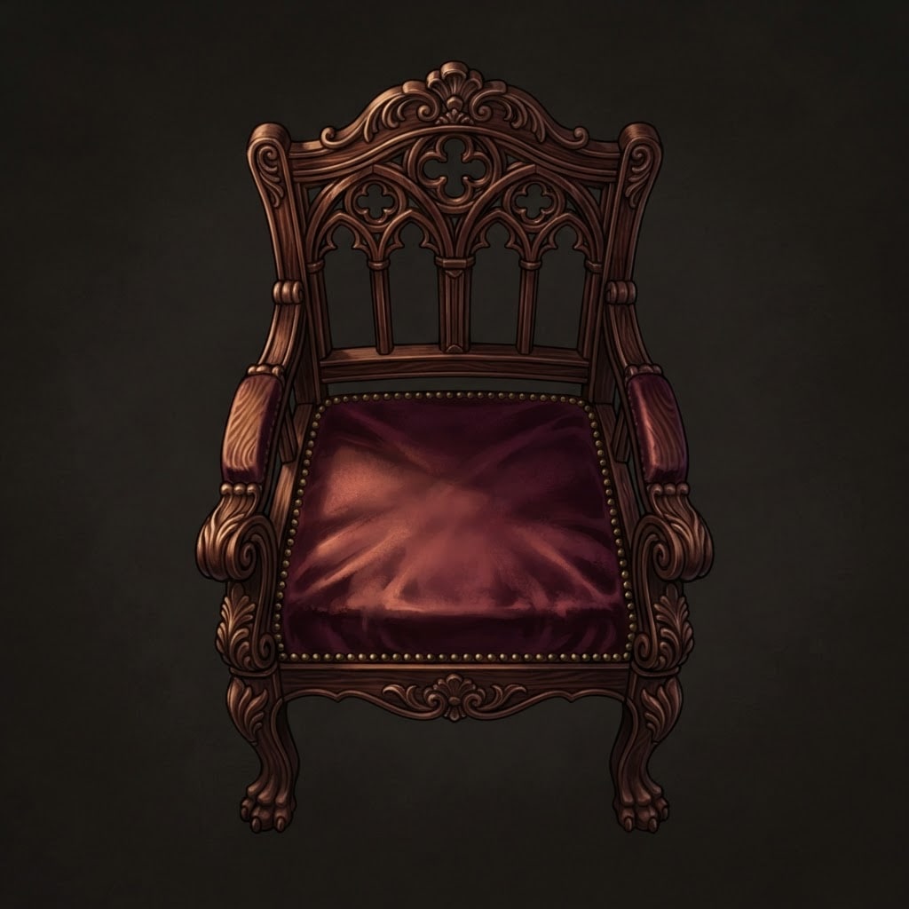 Noble Wooden Chair (1 / 2)