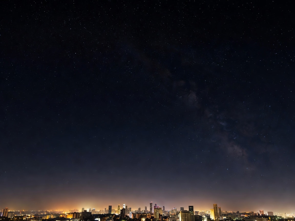 Night City Skyline Equirectangular