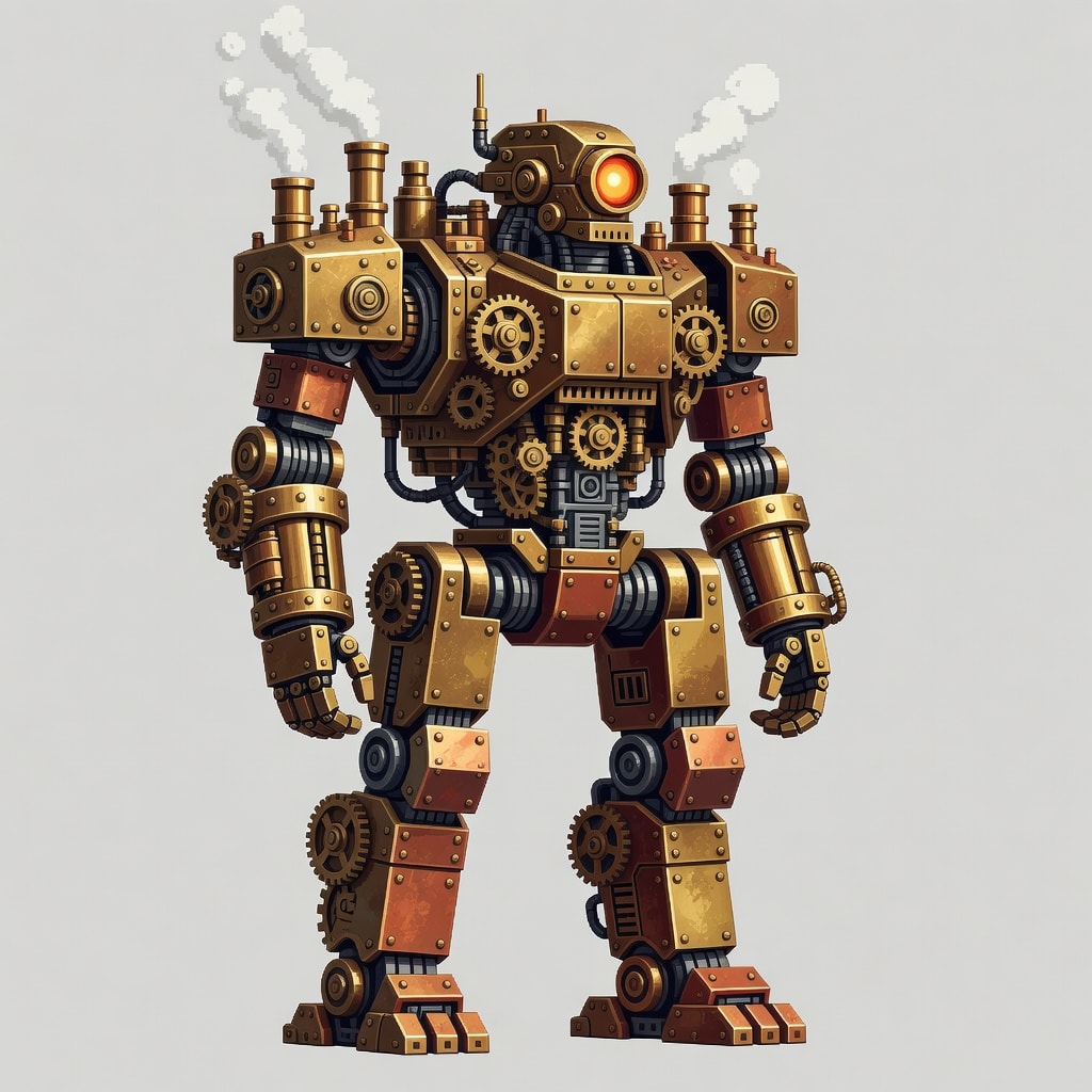Steampunk Mech Player Sprite (2 / 4)