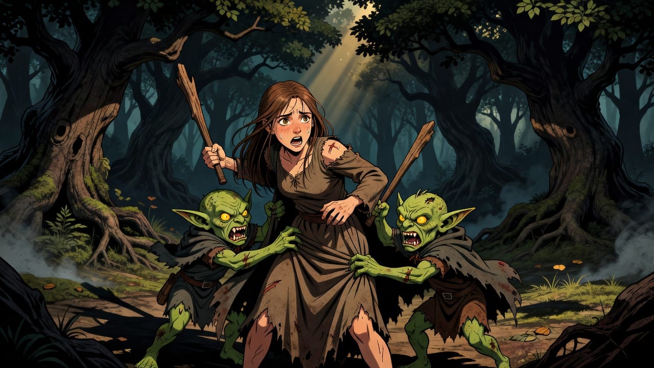 Elara Captured by Goblins