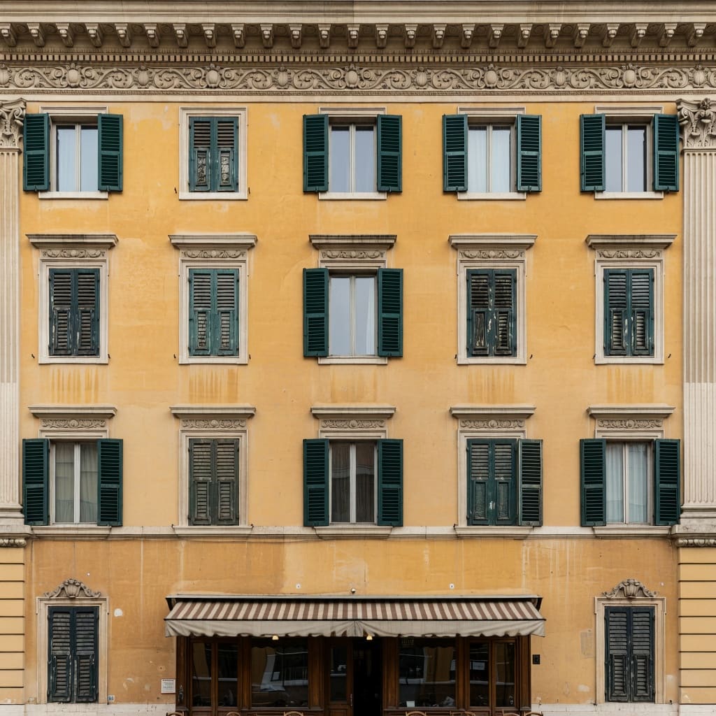Trieste Ochre Facade - Photoreal