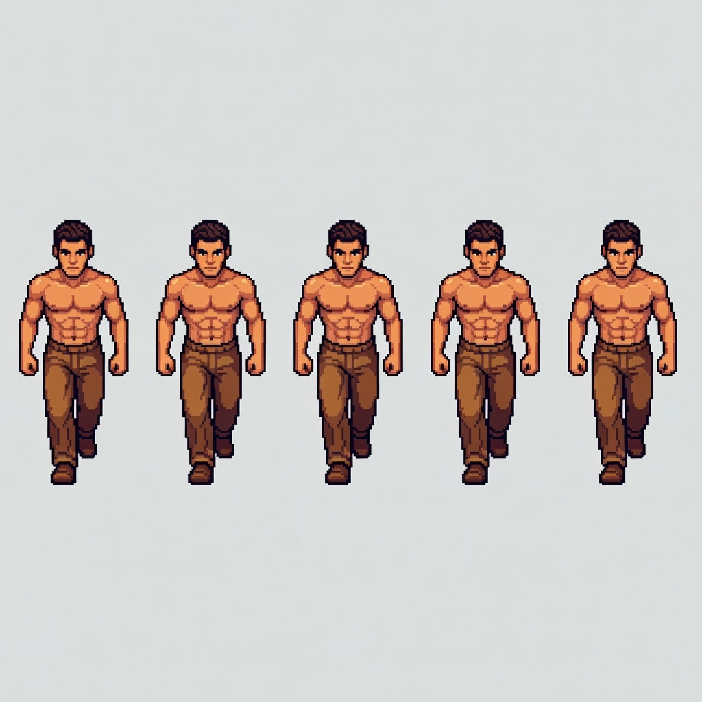 Player Walk Down Spritesheet (4 / 4)