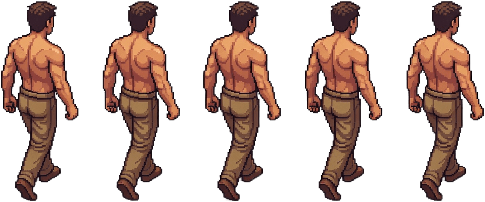 Player Walk Up Spritesheet (1 / 4)