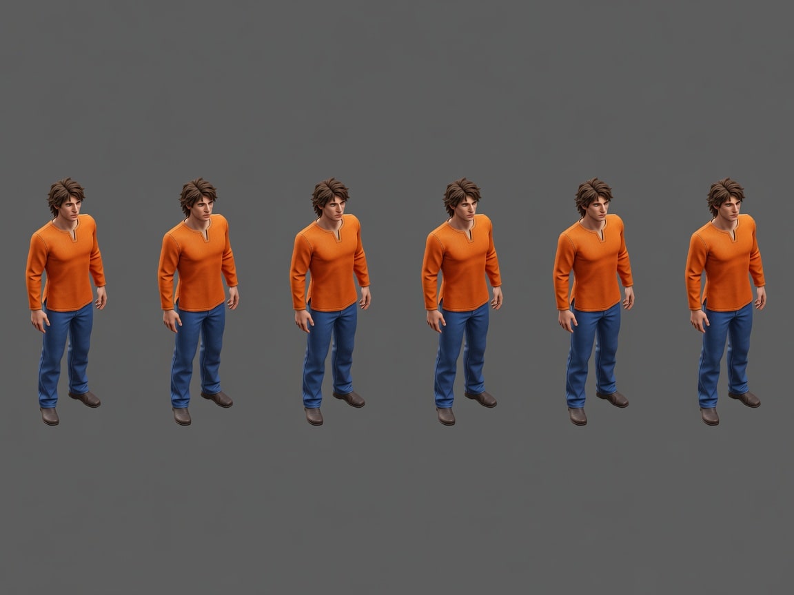 Idle Animation Spritesheet 6f (1 / 4)
