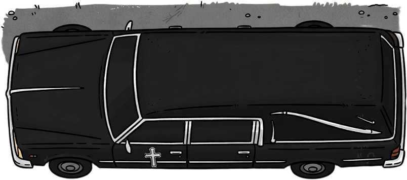Hearse Vehicle Sprite