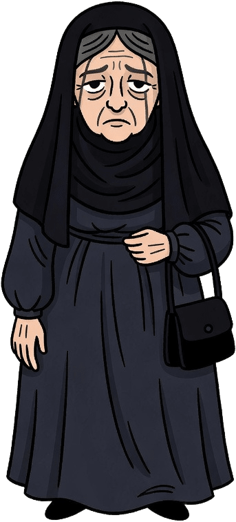 Mourning Widow Character