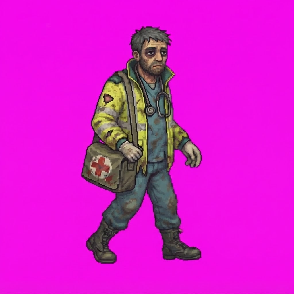 Image: In the exact pixel art style of this reference ima