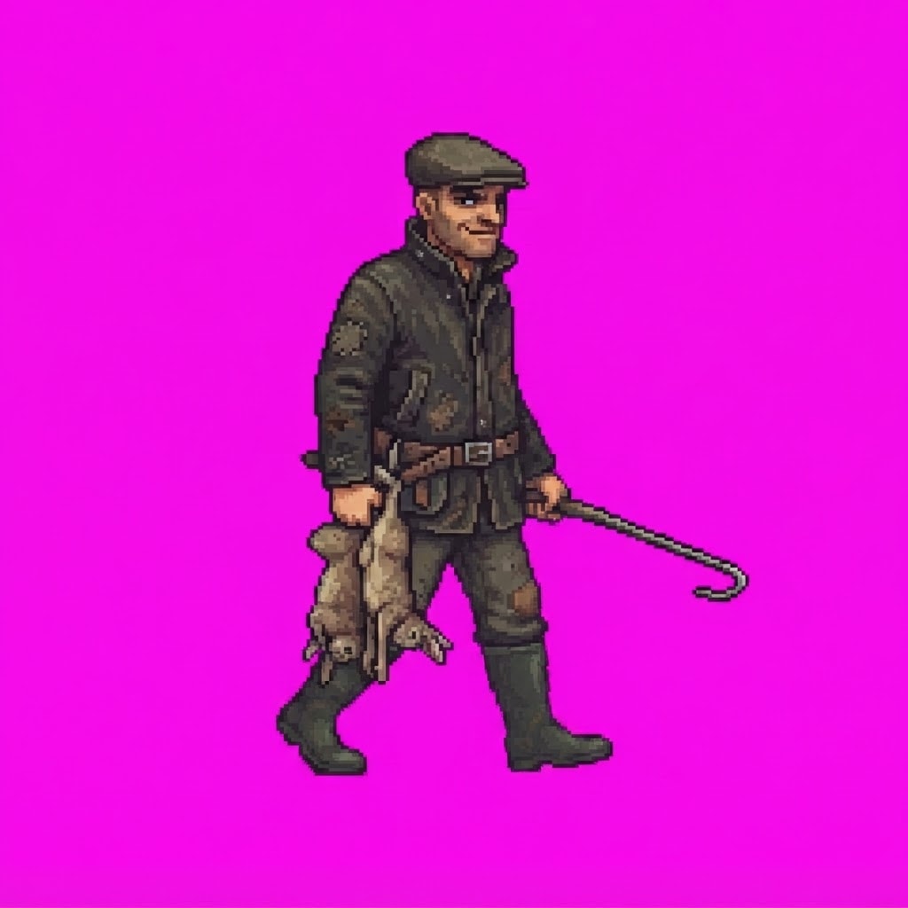 Image: In the exact pixel art style of this reference ima