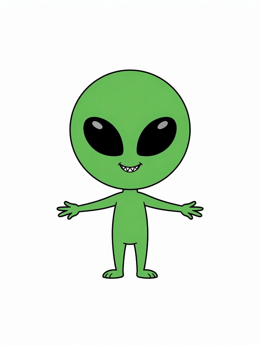 Little Green Alien - Concept Reference