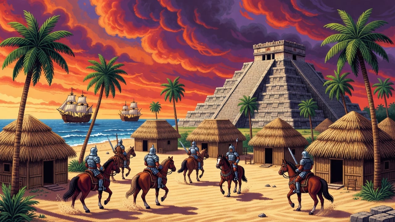 Conquistadors Arrive - Intro Scene