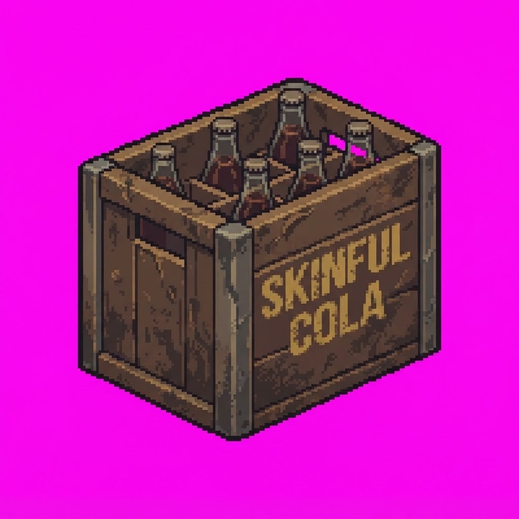 Image: In the exact chunky pixel-art style of the referen