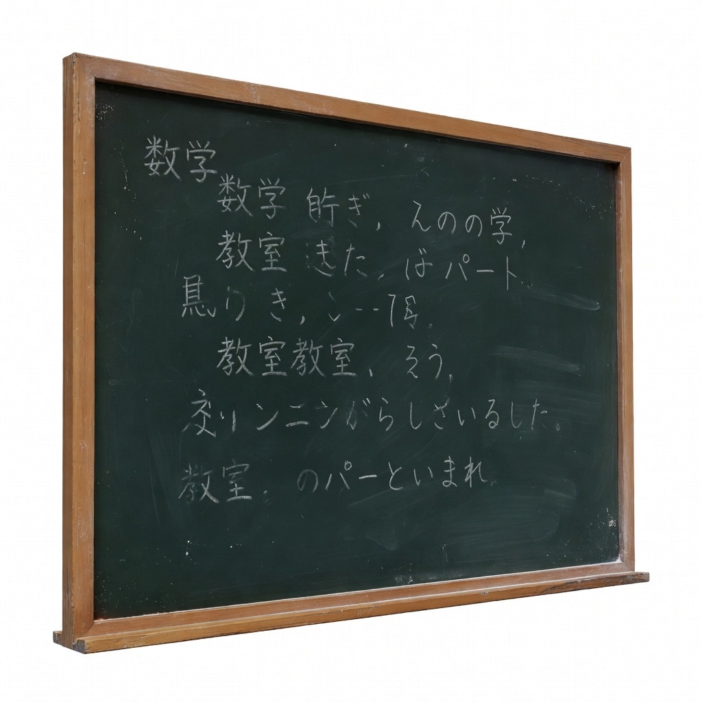 Japanese School Blackboard
