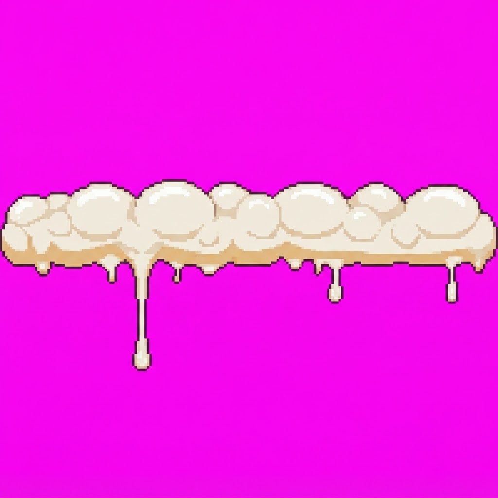 Image: Recreate the beer foam from the reference image's