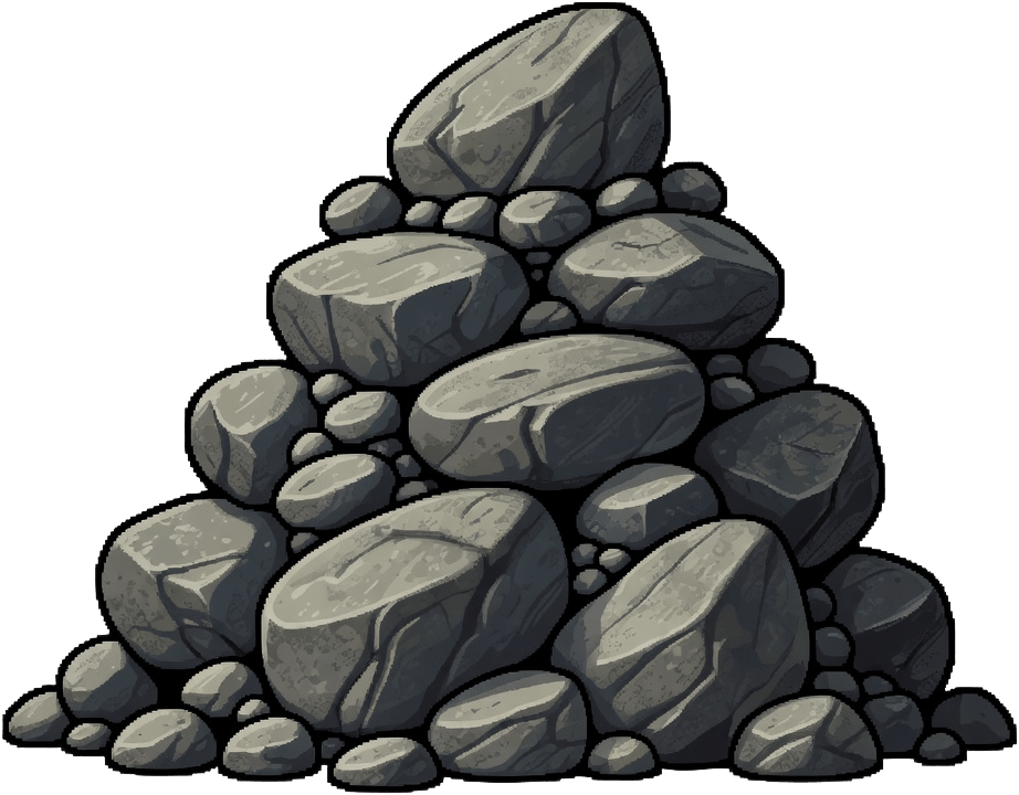 Pixel Rock Pile Stone Resource