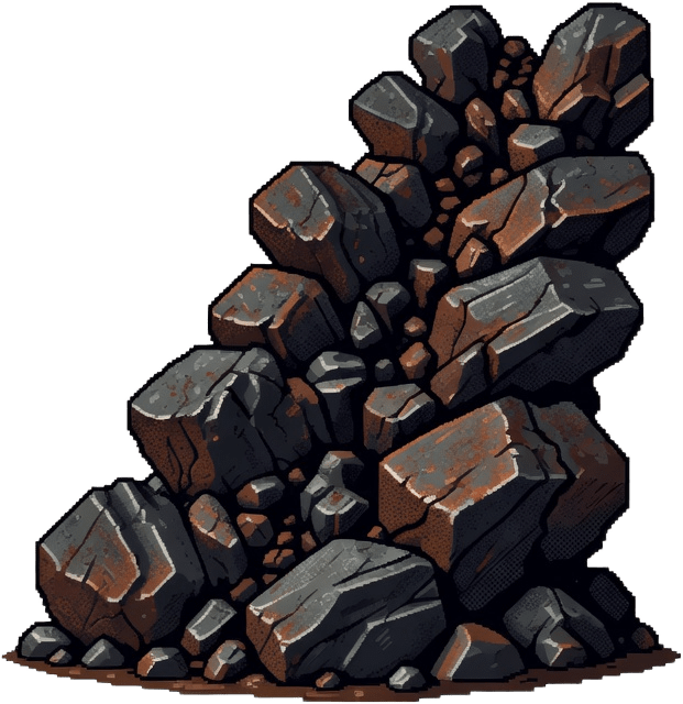 Pixel Iron Vein Resource