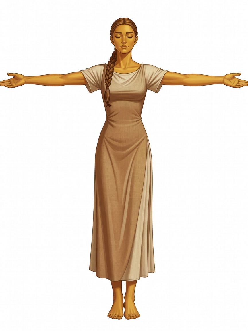 Eve Character Concept - T-pose
