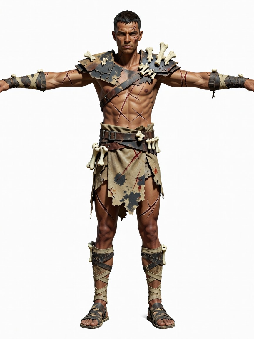 Human Gladiator T-Pose Concept