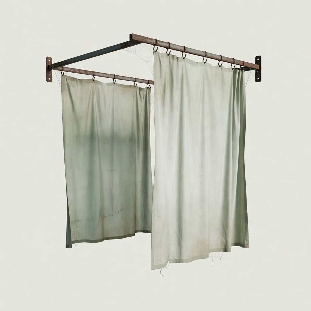 Bed Curtain with Rail